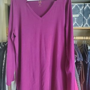 Long sleeve purple shirt